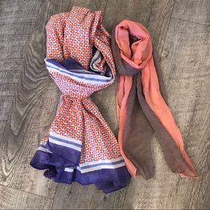 Serena and Lily wrap + polka dot scarf
